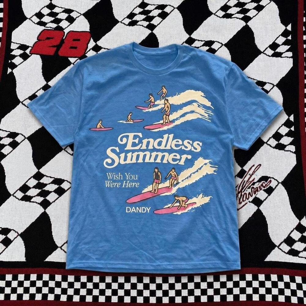 Blue And White Dandy Dandies Endless Summer Graphic Tee